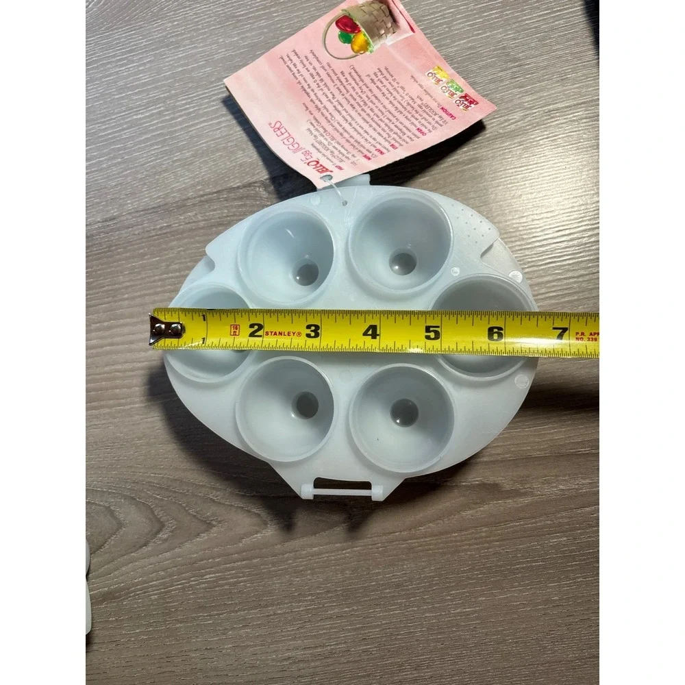 Jell-O Egg Jigglers Plastic Mold Easter 6‎ Cavity Gelatin Tool with Instructions